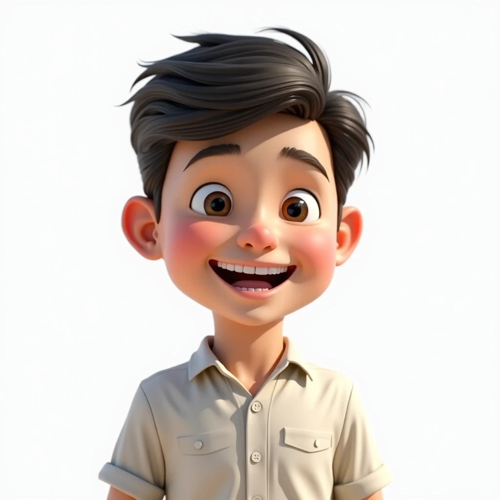 Jeune garçon entrain de sourire